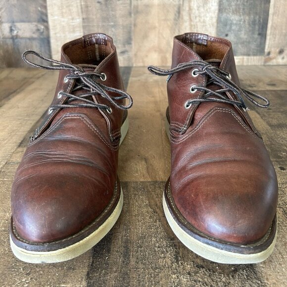 Red Wing 3141 Chukka Briar Leather Oil Slick Work Boots Mens 10 D main image 8